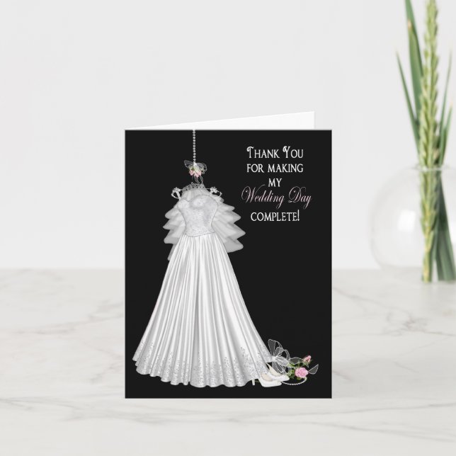 CARTES DE REMERCIEMENT CORRESPONDANTES DE LA MARIÉ (Devant)