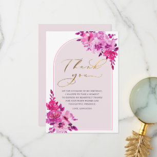 Cartes de remerciement d'anniversaire pour adultes