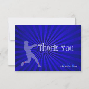 Cartes de remerciement de baseball PixDezines, Pla