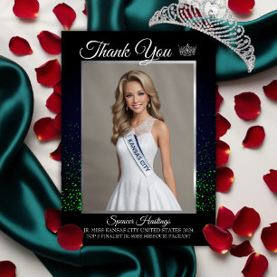 Cartes de remerciement de concours Emerald Green G