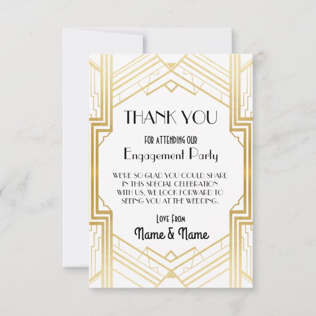 Cartes de remerciement de fiançailles de mariage a (Devant)