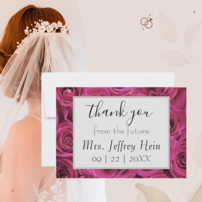 Cartes de remerciement de Future Mrs. Bridal (Créateur téléchargé)