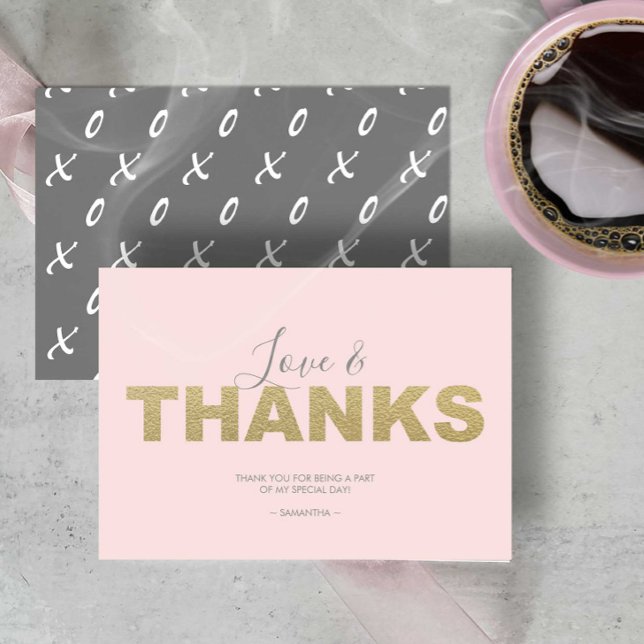 Cartes de remerciement de la Saint-Valentin Amour  (Valentines day thank you cards)