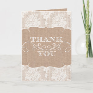Cartes de remerciement de mariage à impression de 