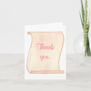 Cartes de remerciement de mariage à motif défilant