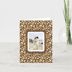 Cartes de remerciement de mariage à motifs d'anima