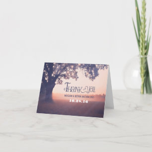 Cartes de remerciement de mariage avec lumières d'