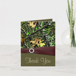 Cartes de remerciement de mariage camouflage de ch