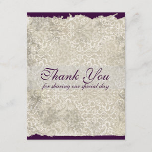 Cartes de remerciement de mariage classiques en Da