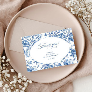 Cartes de remerciement de mariage élégantes avec r