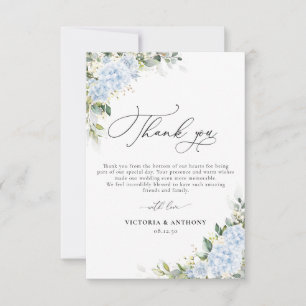 Cartes de remerciement de mariage florales Hortens