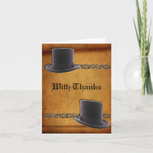 Cartes de remerciement de mariage gay antique pers