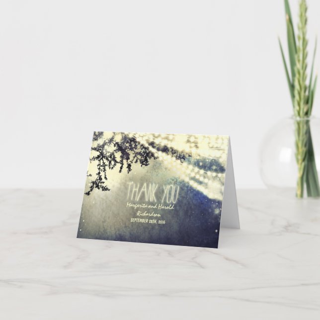 cartes de remerciement de mariage luminaires fanta (Devant)