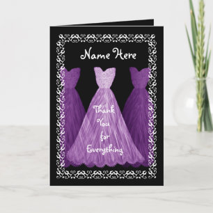Cartes de remerciement de mariage MAID OF HONOUR V