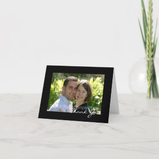 Cartes de remerciement de mariage personnalisées a