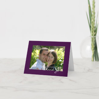 Cartes de remerciement de mariage personnalisées a