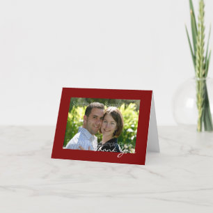 Cartes de remerciement de mariage personnalisées r