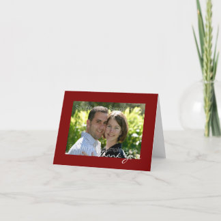 Cartes de remerciement de mariage personnalisées r