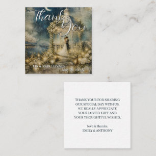 Cartes de remerciement de mariage pour jardin roma