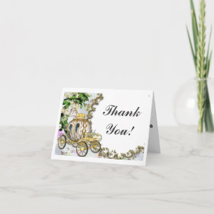 Cartes de remerciement de mariage Princesse Carros