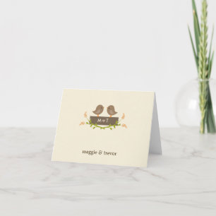 Cartes de remerciement de mariage Sweet Love