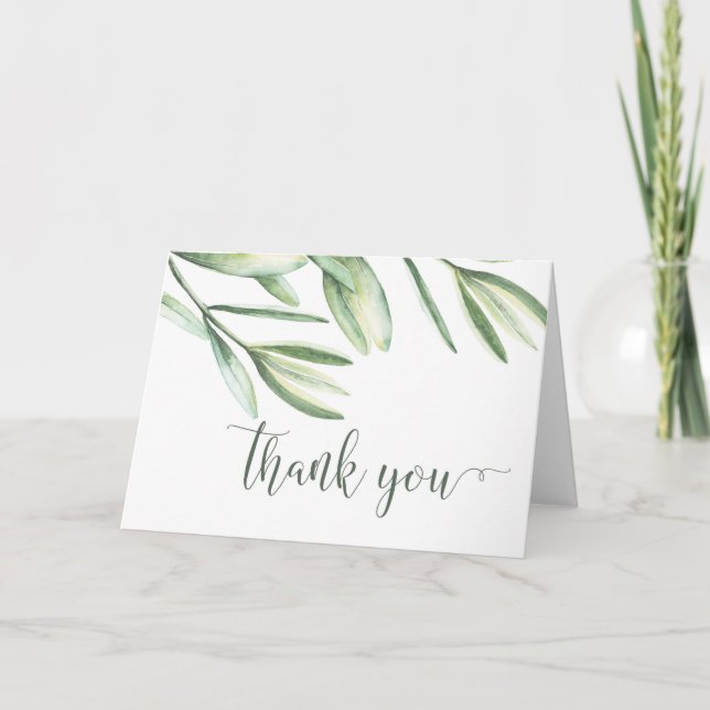 Cartes de remerciement de mariage tropical (Devant)