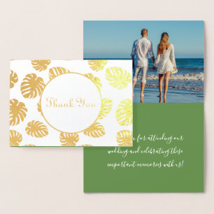 Cartes de remerciement de mariage tropical Monster