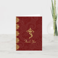 Cartes de remerciement de mariage Vinayaka