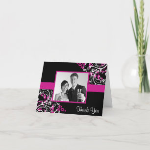 Cartes de remerciement de photo de mariage