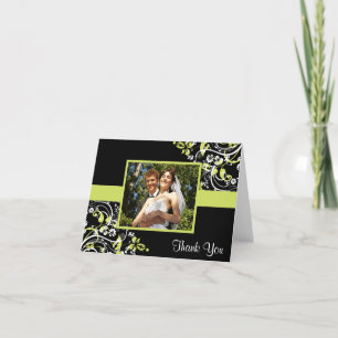 Cartes de remerciement de photo de mariage