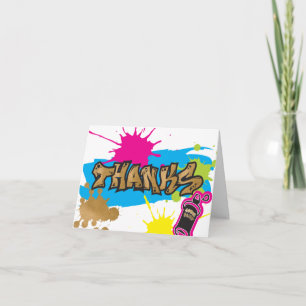 Cartes de remerciement de style graffiti Two Legit
