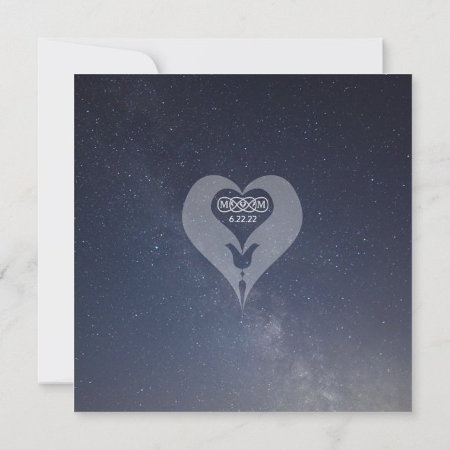 Cartes de remerciement de table pour Flamme Jumell (Dos)