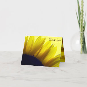 Cartes de remerciement de tournesol (Message à l'i