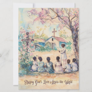 Cartes de remerciement en gros de Missions salesie