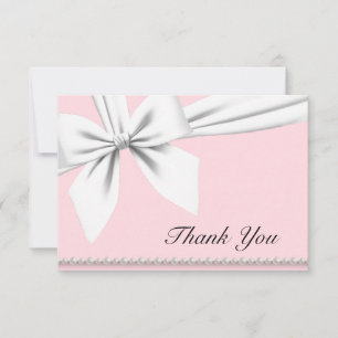 Cartes de remerciement fantaisie perles Tiffany él