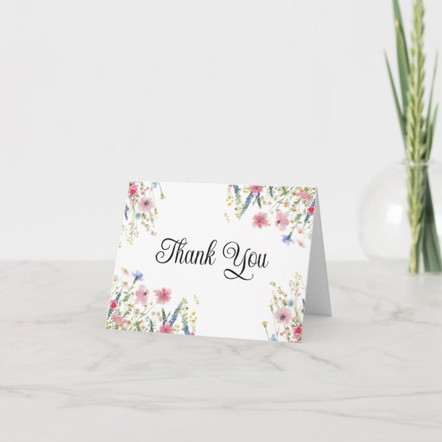 Cartes de remerciement Fleur de Love Wildflower (Devant)