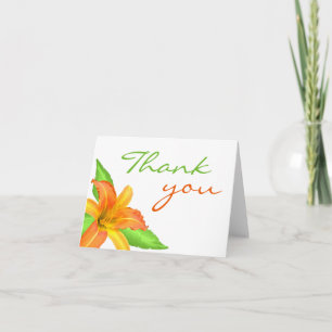Cartes de remerciement Fleurs chaudes d'été