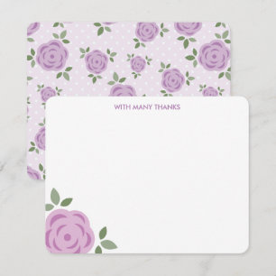Cartes de remerciement florales à la lavande