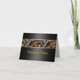 Cartes de remerciement formelles camouflage de cha
