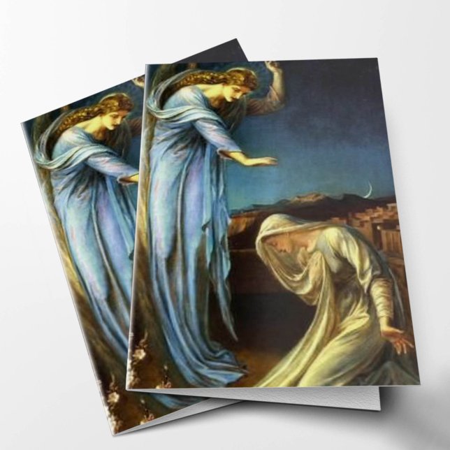 Cartes de remerciement funéraire | Annonciation 01 (Annunciation Catholic Religious Condolence Sympathy Bereavement Funeral Thank You Card)