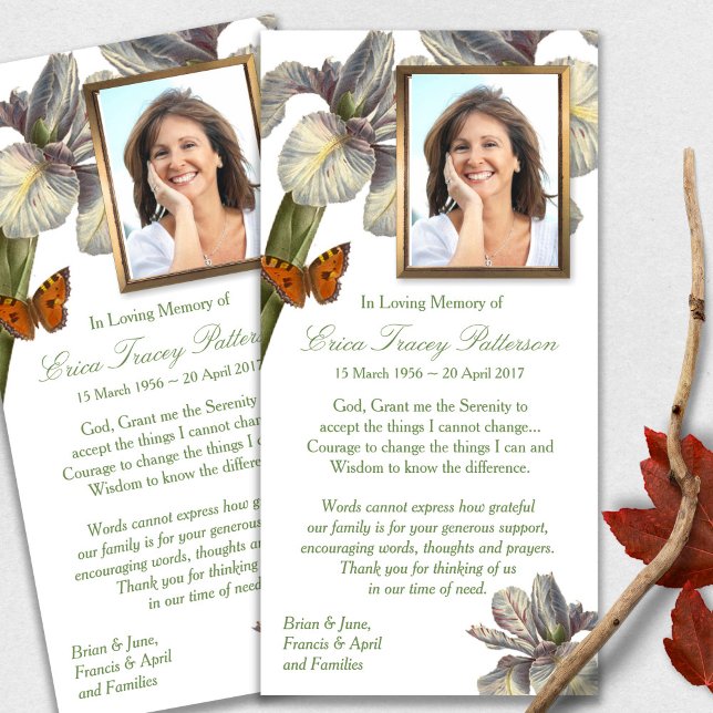 Cartes de remerciement funéraire | Cerise (funeral thank you cards, bereavement, elegant, simple, celebration of life, sympathy card)