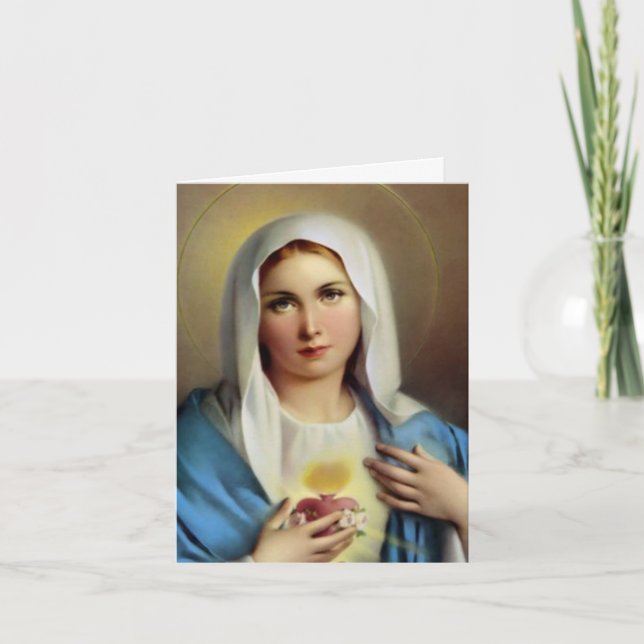 Cartes de remerciement funéraire | Italien Mary 01 (Devant)