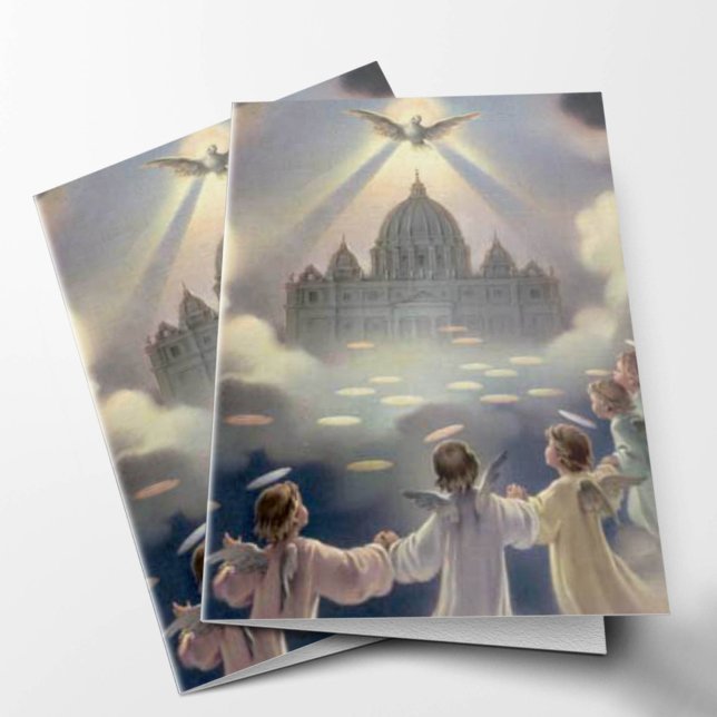 Cartes de remerciement funéraire | Je crois en l'E (I believe in the Holy Spirit Condolence Bereavement Sympathy Thank You Card)