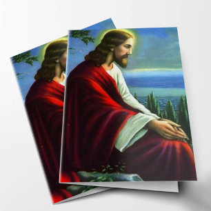 Cartes de remerciement funéraire Jésus Christ pr