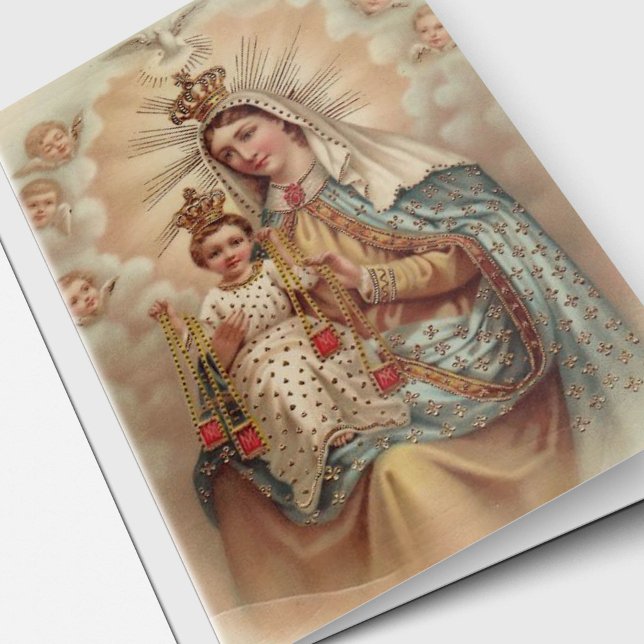 Cartes de remerciement funéraire | Mary ne pleure  (Mary Don't Weep Sympathy Memorial Funeral Thank You Card)