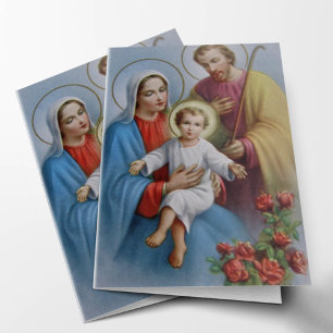Cartes de remerciement funéraire Sainte Famille