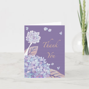 Cartes de remerciement Hortensias de jardin