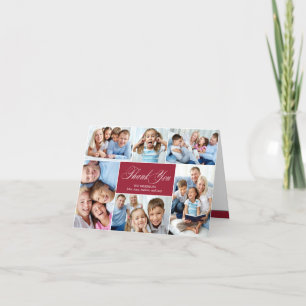 Cartes de remerciement jolies en collage