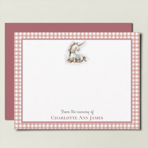 Cartes de remerciement Licorne pour Baby Shower