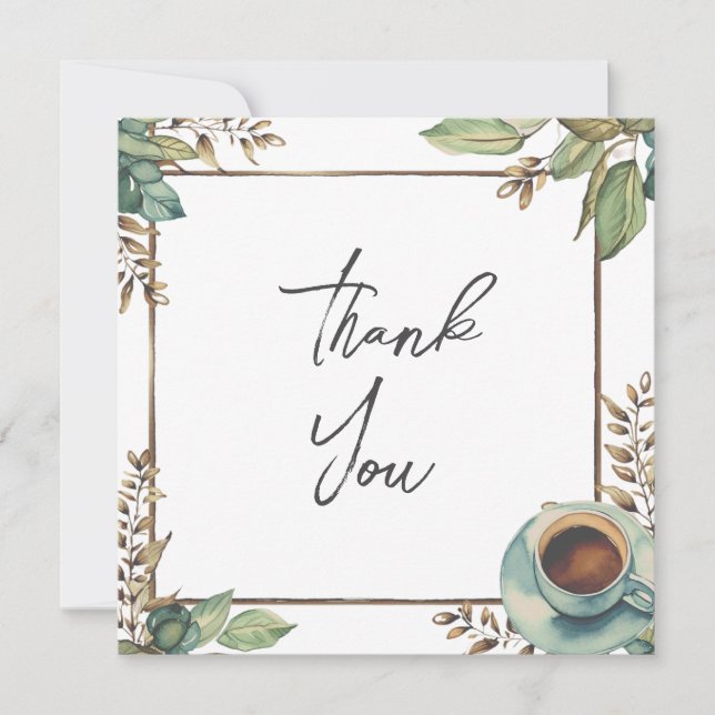 Cartes de remerciement mariage ou douche (Devant)